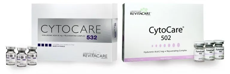 CytoCare para código de barras Viales CytoCare 532 y 502 con ácido hialurónico para tratar arrugas