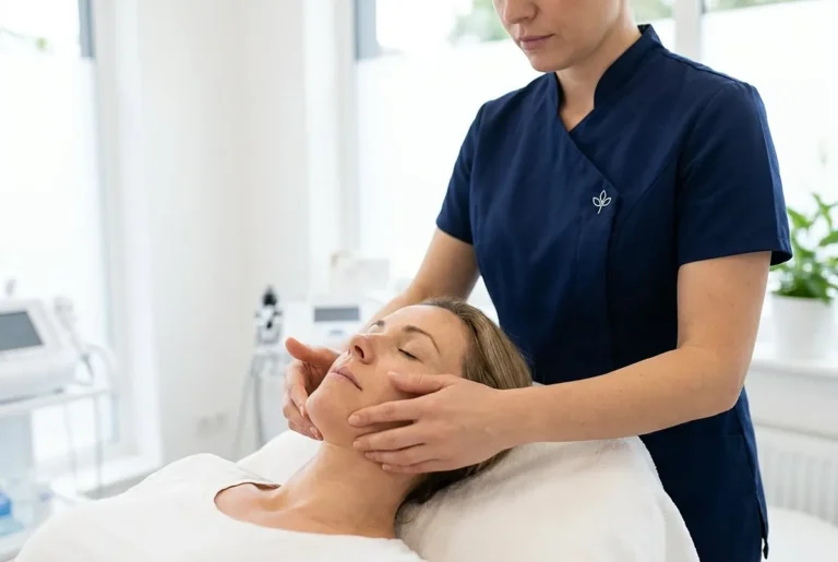 Drenaje linfático facial. Masaje linfático facial para caras hinchadas