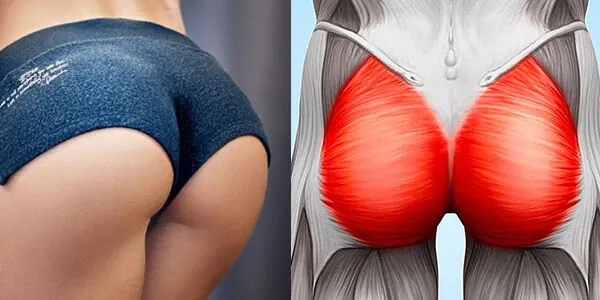 Electroestimulación para glúteos Comparativa de glúteos tonificados y anatomía muscular del glúteo mayor