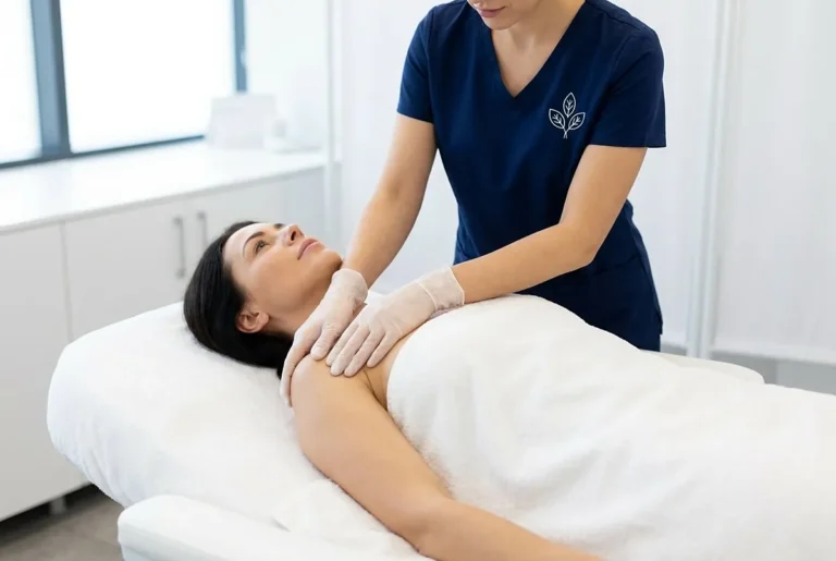 Masajes linfáticos después de una liposucción