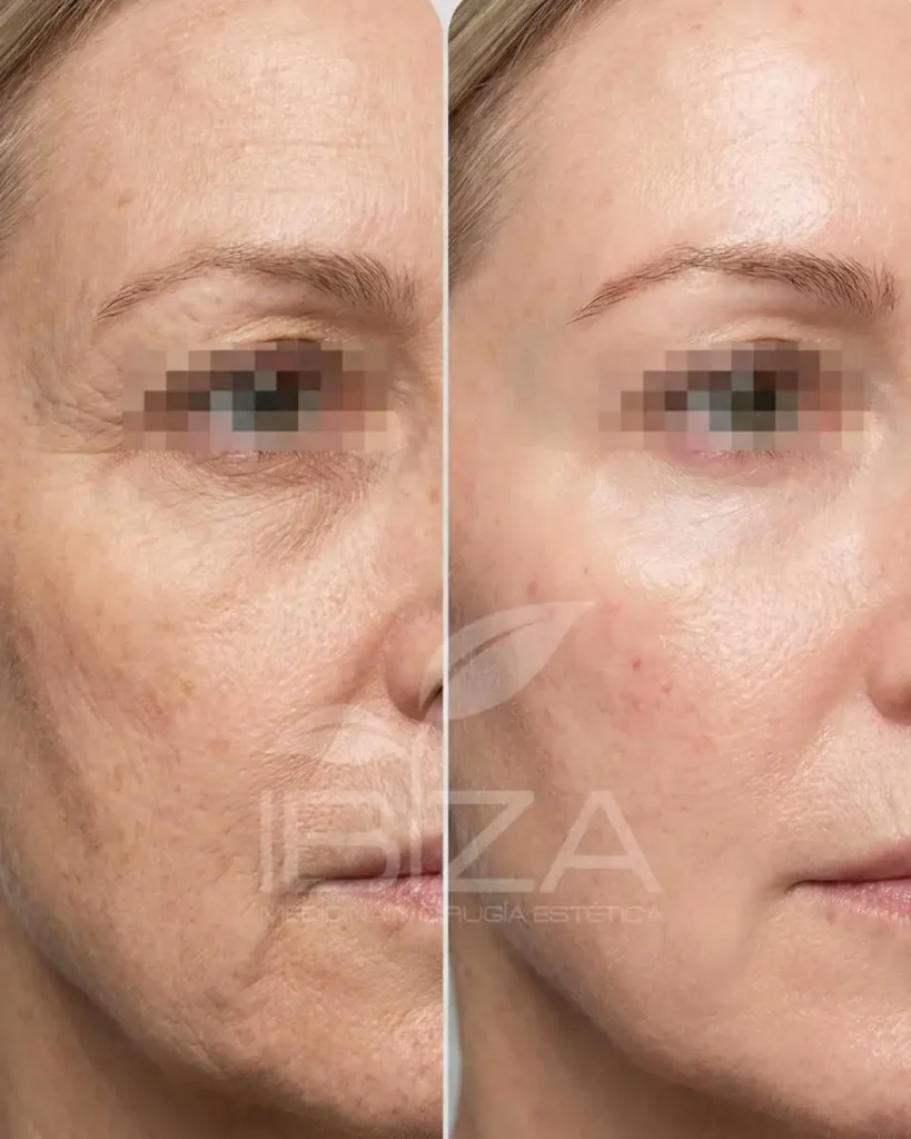 Medicina estética regenerativa antes y después caso 1